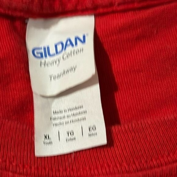 Akers Eagles Red Gildan Heavy Cotton Youth XL T-Shirt With Graphic Design - Picture 2 of 6